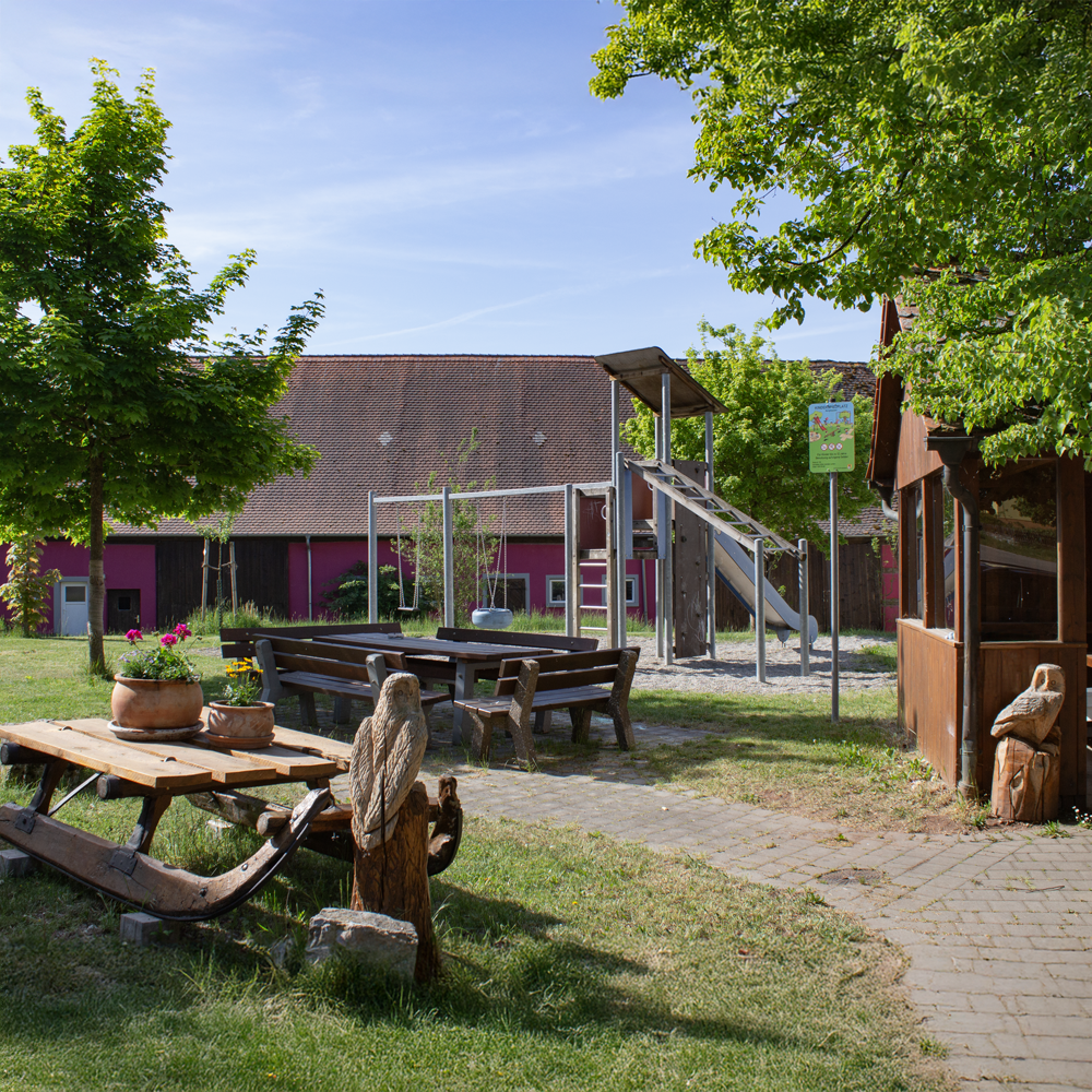 Übersicht über den Spielplatz in Burghausen/ Windelsbach