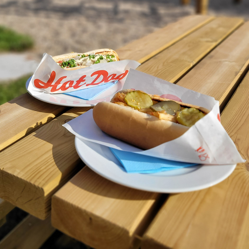 Unglaublich leckere Hotdogs auf dem Flowmarkt