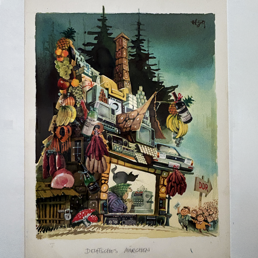 Bild von Horst Haitzinger in der Sonderausstellung im Fränkischen Museum in Feuchtwangen