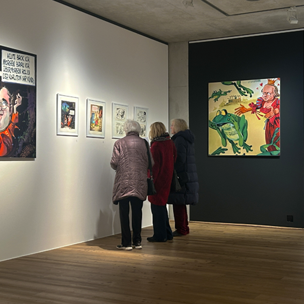 Bilder in der Sonderausstellung im Fränkischen Museum