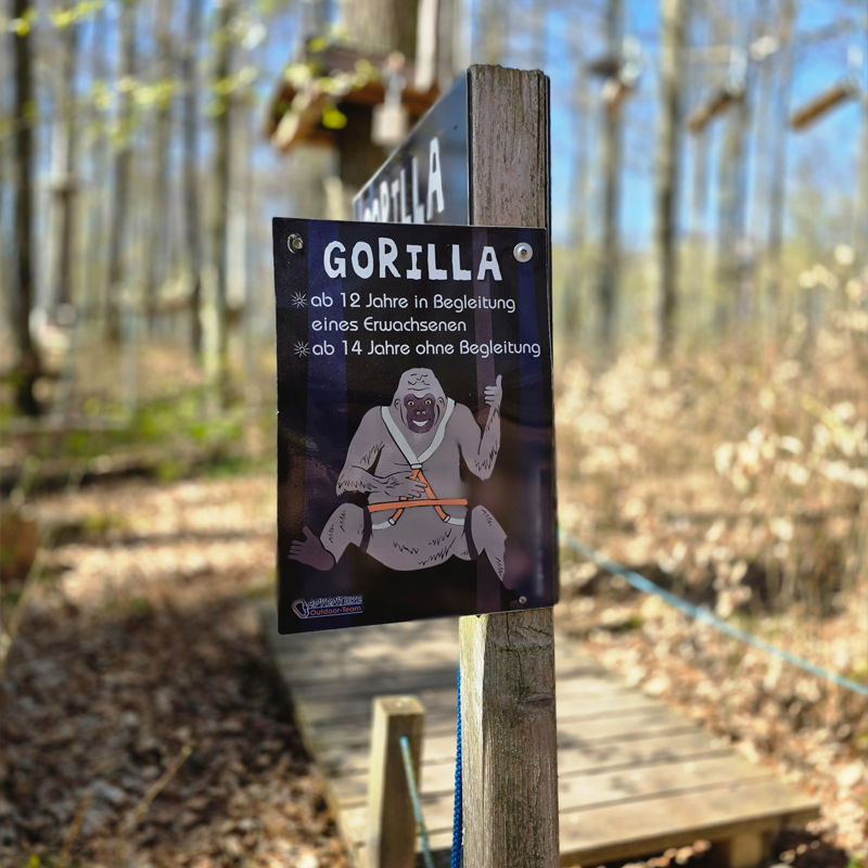 Hoch hinaus geht es auf dem Parcours