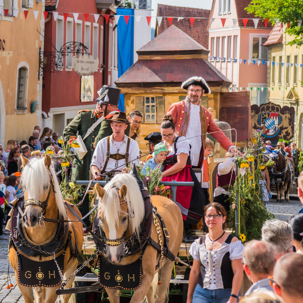 Festumzug auf der Mooswiese in Feuchtwangen