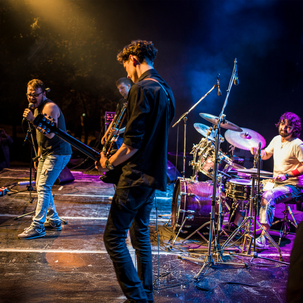 Band beim Burning Stausee in Dorfg&uuml;tingen